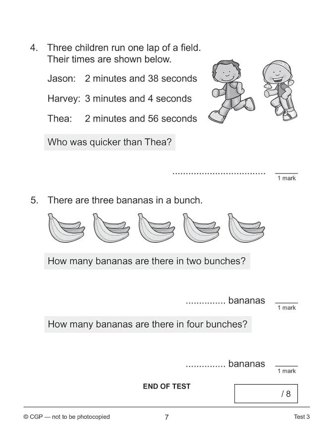 KS1 Year 2 Maths 10-Minute Tests: Problem Solving  - Image 5