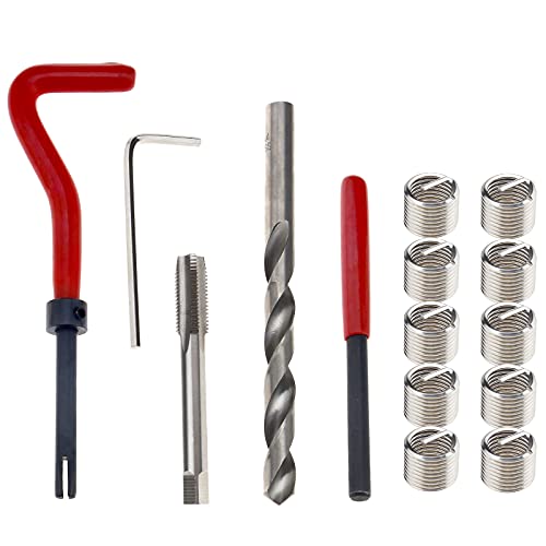 SING F LTD Metric Thread Repair Set Thread Master Repair Kit for Automotive Repairs 15pcs M9x1.25 - Image 1