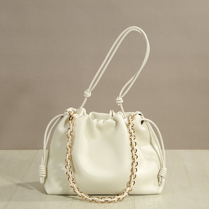 Cloud Bag Star Same Style Fortune Bag New Chinese Underarm Bag Shoulder Crossbody Handbag Leather Women'S Bag