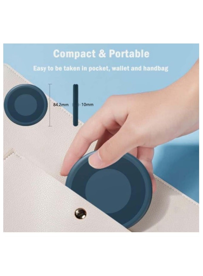 erorex USB Charging Adapter Cable Kit,USB charging cable storage box Conversion Set USB A & Type C to Male Micro/Type C/Lightning, Data Transfer, Card Storage, Tray Eject Pin, Phone Holder (blue) - Image 2