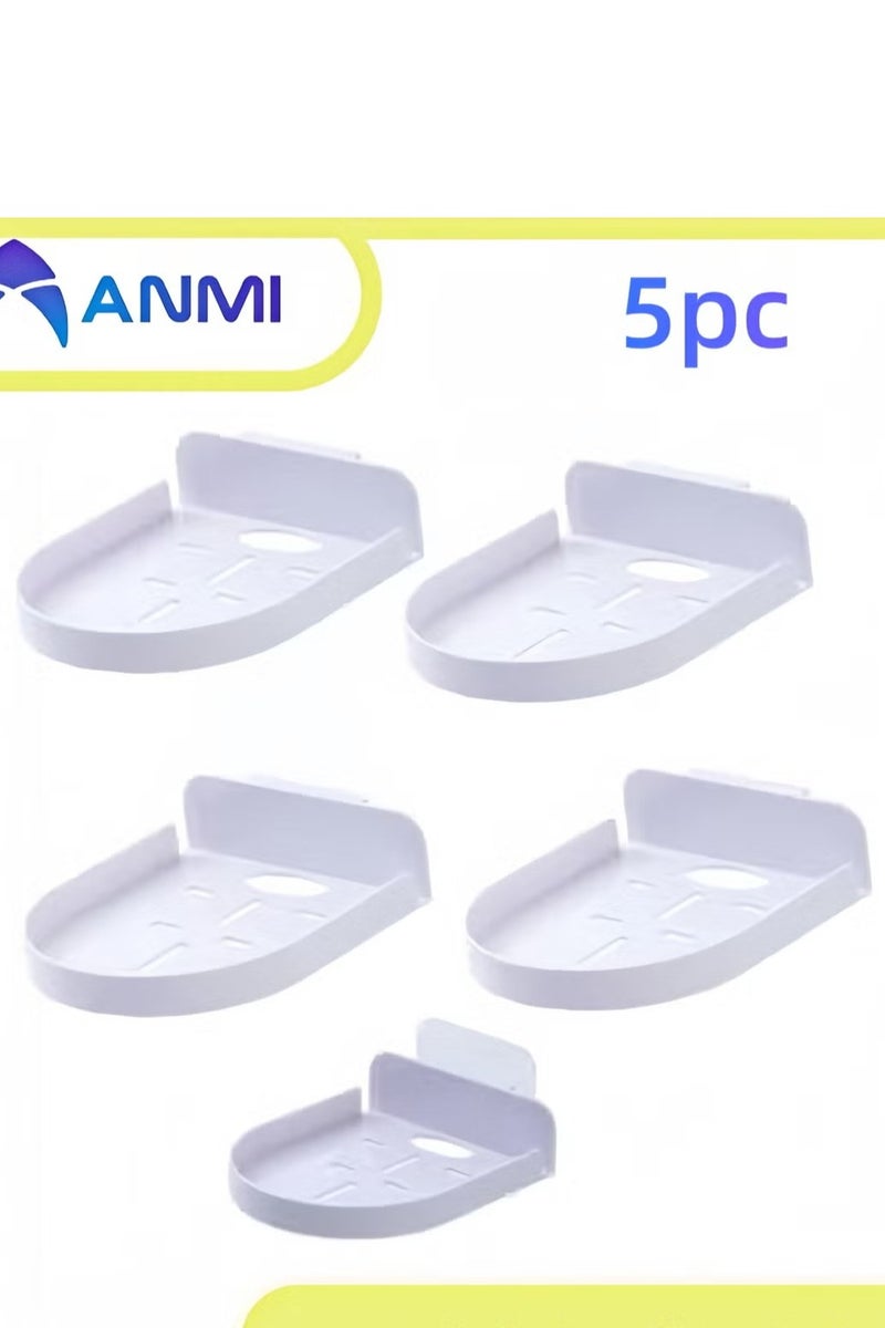 Anmi 5 Pcs Acrylic Floating Shelves , Easy to Install No Drill