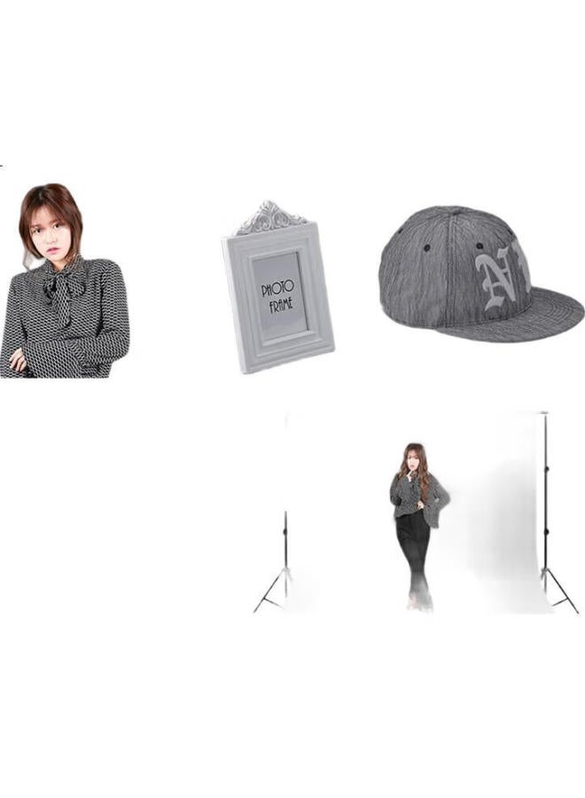 Hakutatz 2055 Video Stop-Motion Shooting, Portrait Photography, Background Cloth, Photography Props, Solid Color Id Photo, Internet Celebrity Background Wall, 3*3 Meters, Gray - Image 2