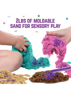 GirlZone Sweet Cakes Moldable Sensory Sand Kit - 2lbs Sand and 17 Sandbox Tools for Toddlers Age 3-5 - pzsku/Z5C2A665C2B0E892AD6F3Z/45/_/1729415954/5cb8e739-9695-4c18-aa72-09a9e7f330f1