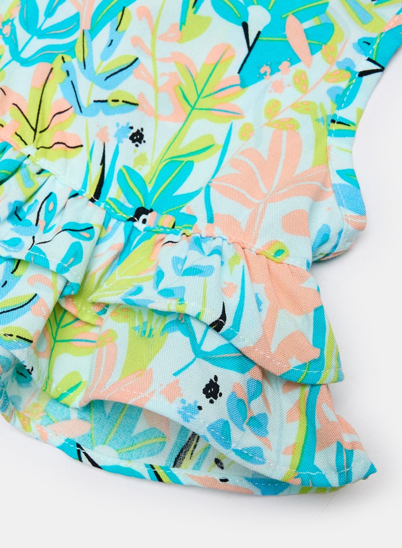 Panco Baby Girls JUNGLE Drawstring Viscose Undershirt - Image 4