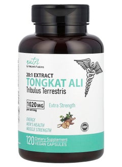 Nature'S Fusions Nutri Tongkat Ali Extra Strength 1020 mg 120 Vegan Capsules (510 mg per Capsule) 