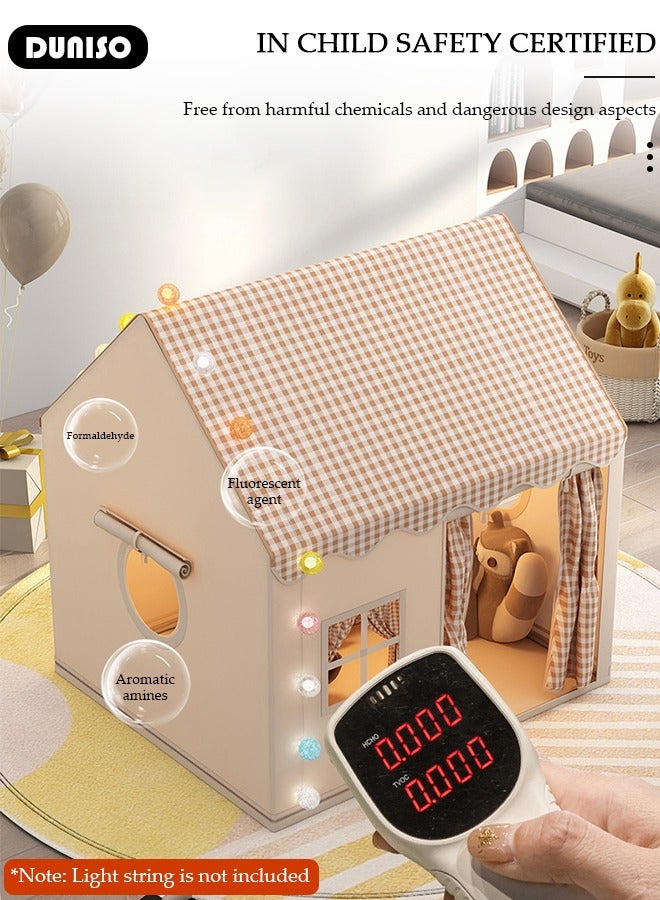 DUNISO Foldable Kids Play Tent, Kids Tent House Indoor with Windows, Washable Breathable Indoor Outdoor Play house, Easy to Set up and Stow Away Birthday Toy Ideal Gift for Girl & Boy in Holiday & Birthday - Image 2