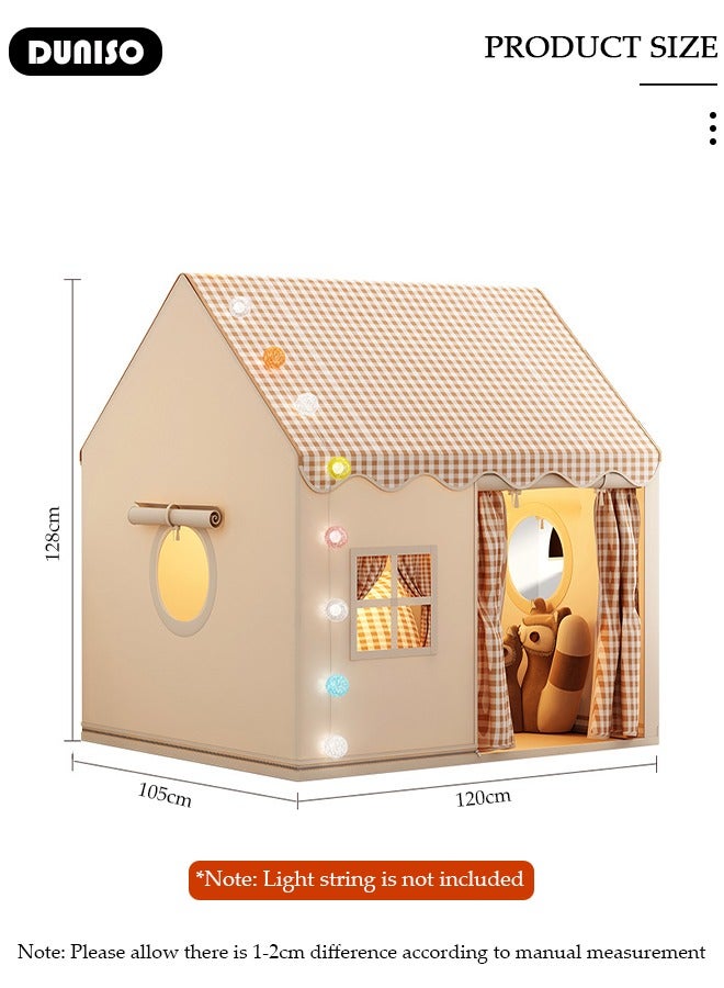 DUNISO Foldable Kids Play Tent, Kids Tent House Indoor with Windows, Washable Breathable Indoor Outdoor Play house, Easy to Set up and Stow Away Birthday Toy Ideal Gift for Girl & Boy in Holiday & Birthday - Image 4