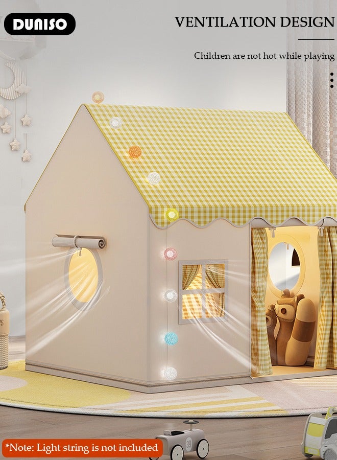 DUNISO Foldable Kids Play Tent, Kids Tent House Indoor with Windows, Washable Breathable Indoor Outdoor Play house, Easy to Set up and Stow Away Birthday Toy Ideal Gift for Girl & Boy in Holiday & Birthday - Image 5