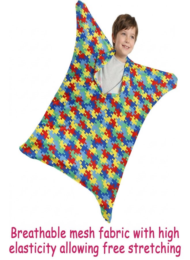 JFRHUDS Sensory Body Sock for Ages 3-5, Deep Pressure Full Body Wrap for Autism, Calming Sensory Sack for Enhanced Focus - Image 3