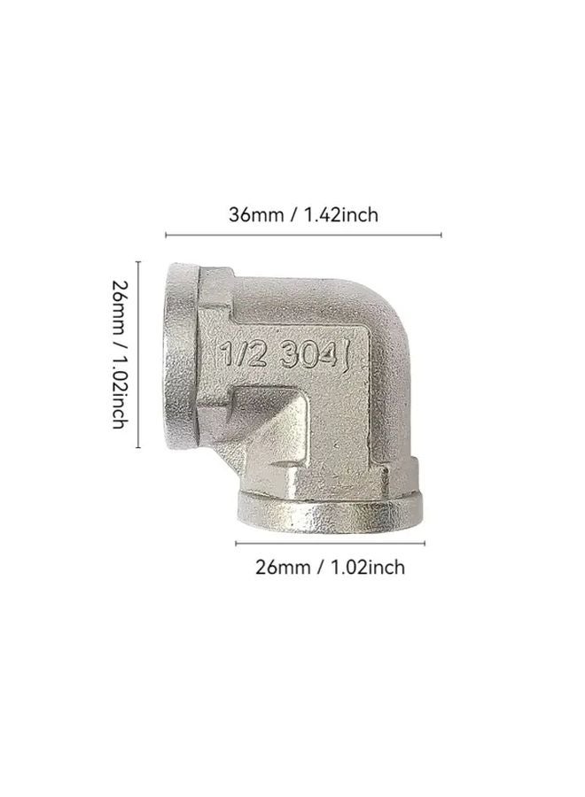 Type B 2 304 Stainless Steel G1 2 90 Degree Inside Outside Thread Bend Water Heating Connector - Image 4