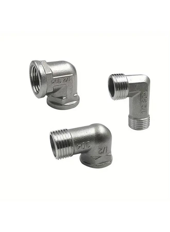 Type B 2 304 Stainless Steel G1 2 90 Degree Inside Outside Thread Bend Water Heating Connector - Image 2