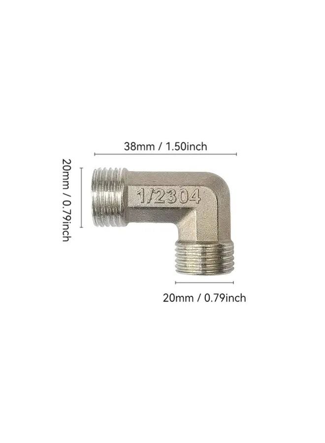 Type B 2 304 Stainless Steel G1 2 90 Degree Inside Outside Thread Bend Water Heating Connector - Image 5