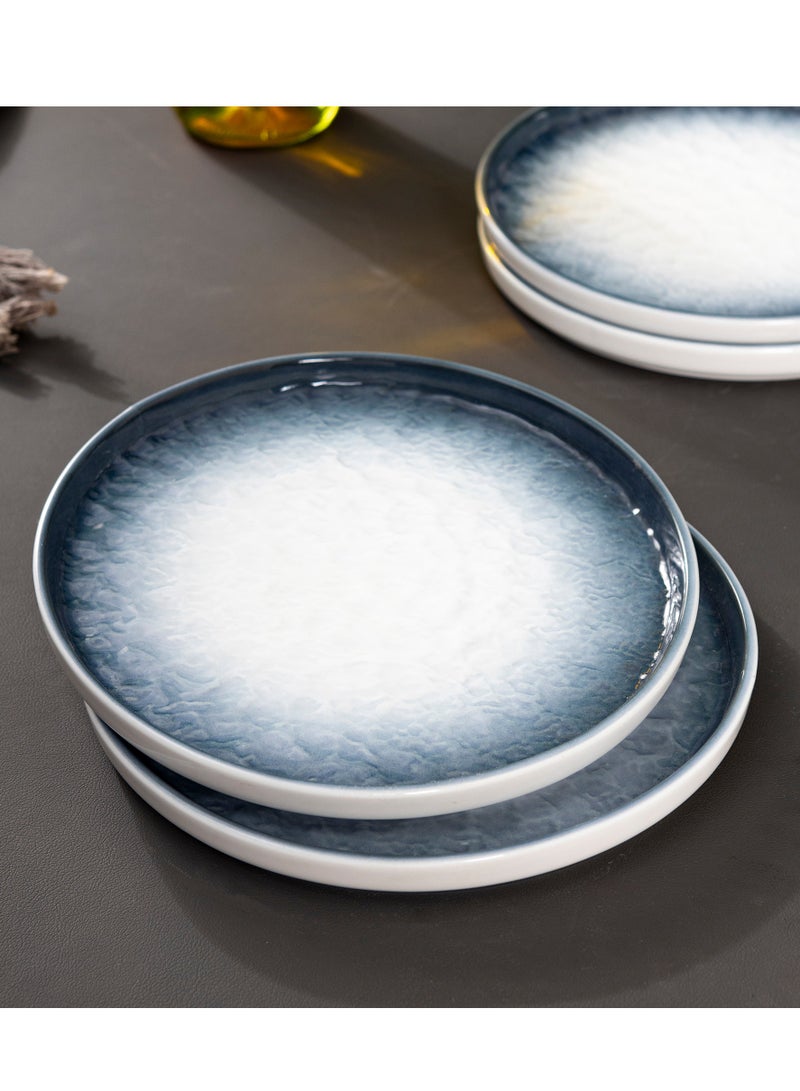 GOLD MANTIS Set of 12 Ceramic Plates and Bowls – 10-Inch & 8-Inch Plates, 5-Inch Bowls – Microwave, Dishwasher, Oven Safe – Elegant Tableware Set for Dining & Serving - Image 5