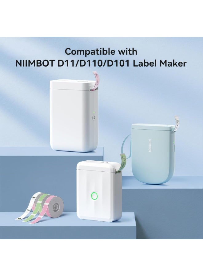 NIIMBOT D11/D110/D101/H1S Label Maker Tape, Self-Adhesive Labeling Tape Waterproof Transparent Thermal Label Paper for Barcode Printing 14x25mm 240 Labels, Clear - Image 3