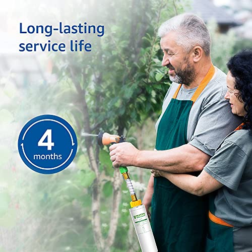 Waterspecialist Garden Hose Water Filter with Hose Protector, Compatible with Mist Cooling System, Reduces Chlorine, Bad Taste and Odor for Gardening and Pets. - Image 4