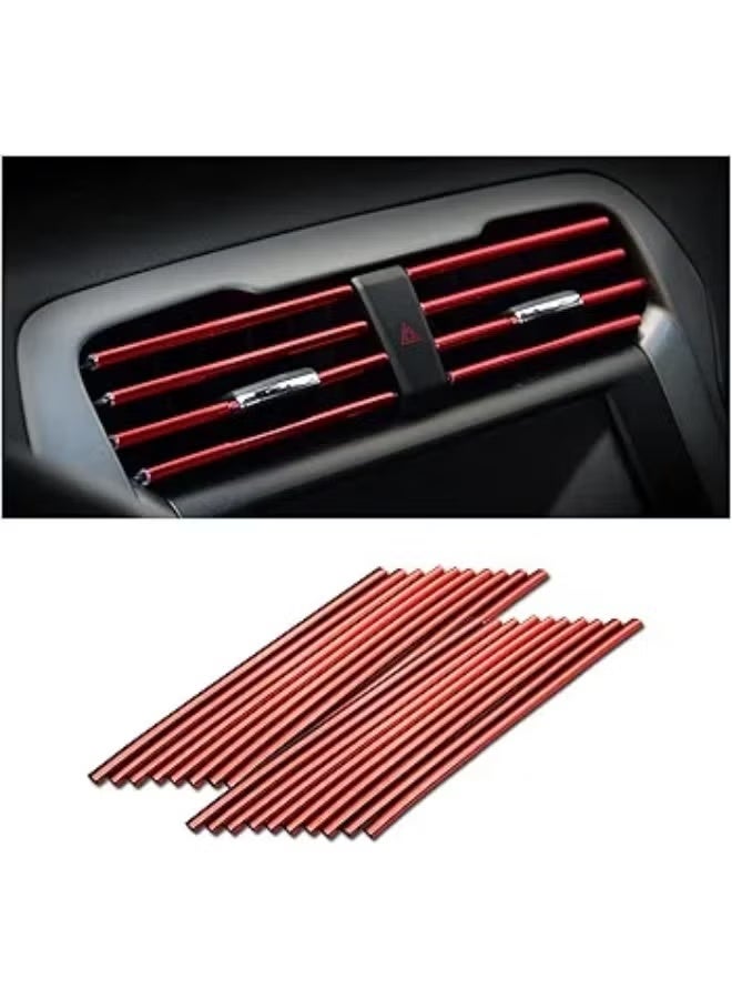 Green Tiger Car Air Vent Decorative Strip Red – Model C3028
