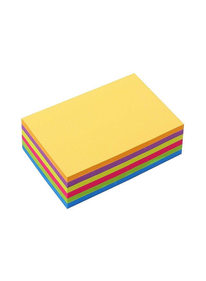 SIMONA Sticky Notes 4x6, 6 Color Bright Colorful Sticky Pad, 6 Pads/Pack, 45 Sheets/Pad, Self-Sticky Note Pads - Image 3