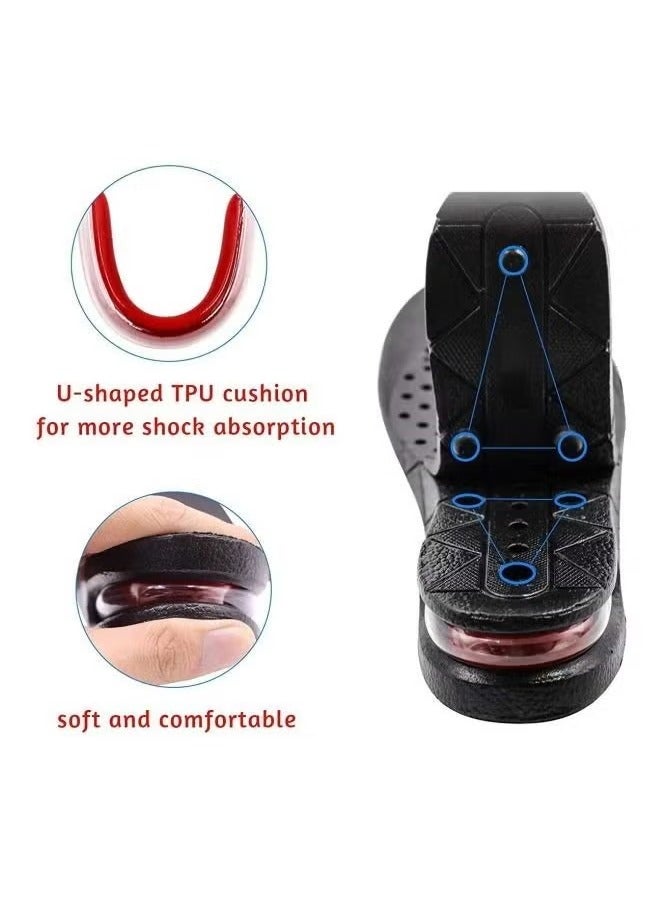shomira 4 Layer Unisex Height Increase Insole Lift Men Women Insole Lift Kit Air Cushion Heel Insert 4 Layer (3.54  - Image 4