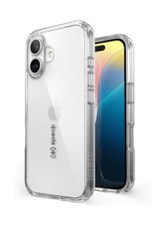 Speck Speck Clear iPhone 16 - Slim Phone Case iPhone 16 - iPhone 16 Phone Case - GemShell - Crystal Clear  - Image 1