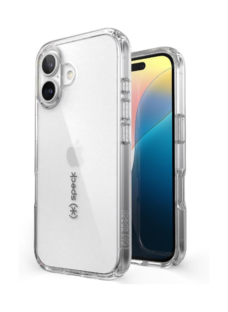 Speck - Speck Clear iPhone 16 - Slim Phone Case iPhone 16 - iPhone 16 Phone Case - GemShell - Crystal Clear - Image 1