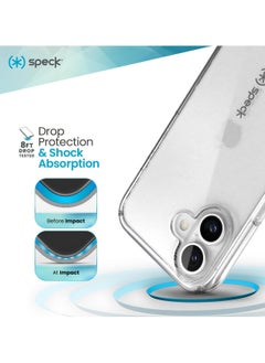 Speck Speck Clear iPhone 16 - Slim Phone Case iPhone 16 - iPhone 16 Phone Case - GemShell - Crystal Clear  - Image 2