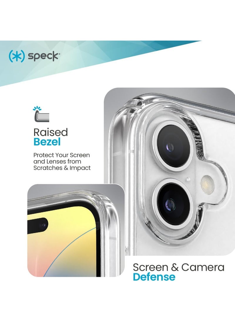 Speck - Speck Clear iPhone 16 - Slim Phone Case iPhone 16 - iPhone 16 Phone Case - GemShell - Crystal Clear - Image 1