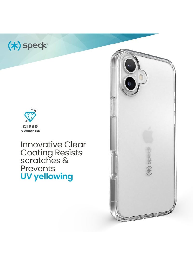 Speck - Speck Clear iPhone 16 - Slim Phone Case iPhone 16 - iPhone 16 Phone Case - GemShell - Crystal Clear - Image 1