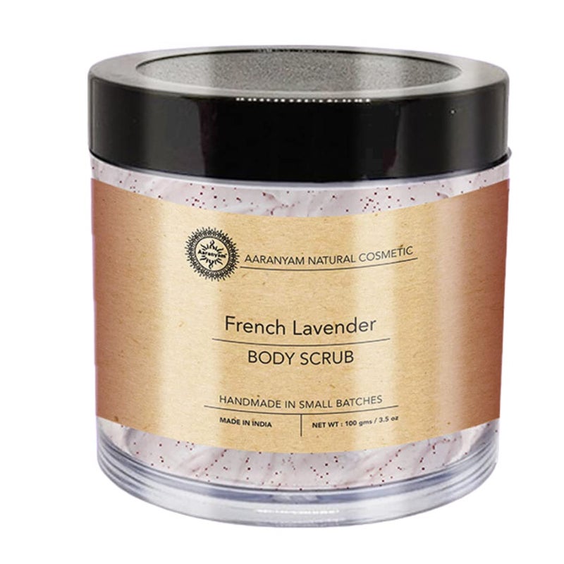 Aaranyam  Lavender Body Sugar Scrub for For Face  Body for Men  Women Revitalizing Tan Removal Scrub  Cleanser Scrub For Deep Exfoliation  Dead Skin Remover Scrub  Blackhead Remover Scrub  Skin Brightening Lightening 120 g - Image 1