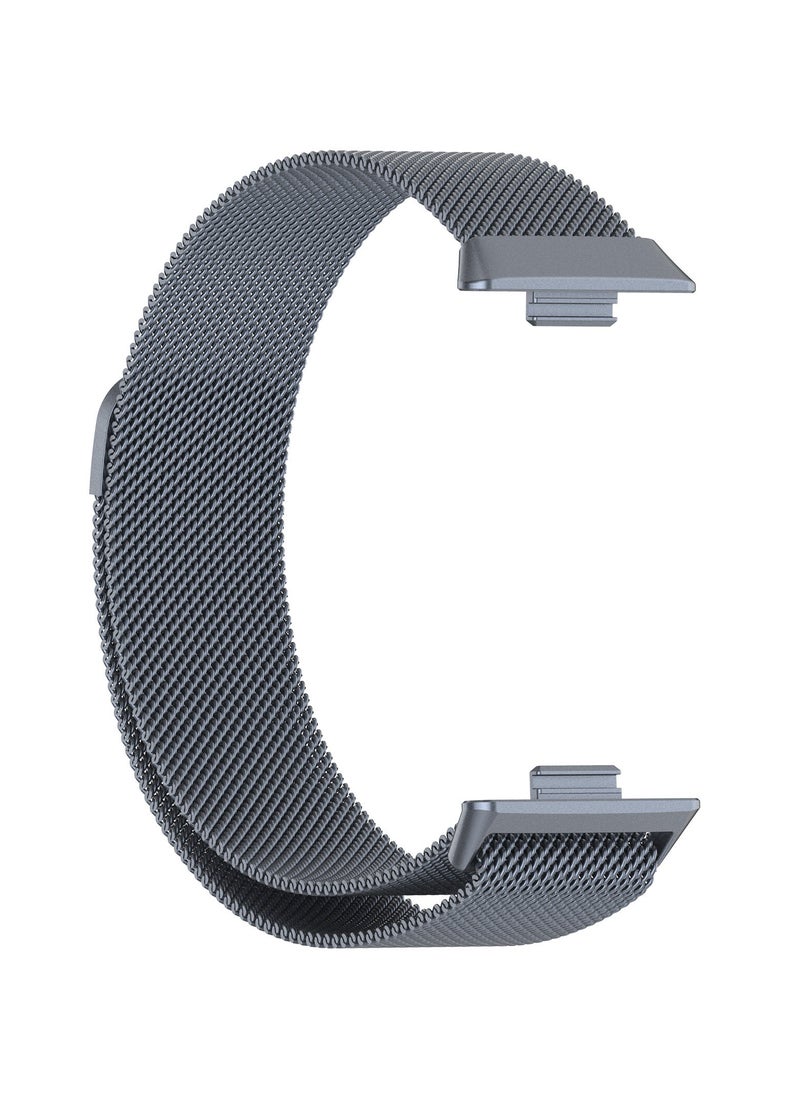 Generic Straps Compatible with Huawei Watch Fit 3 Adjustable Magnetic Stainless Steel Smartwatch Band for Men and Women,Grey  - Image 3