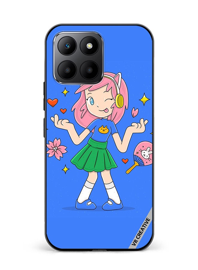 VR CREATIVE Protective Case Cover For Honor 70 Lite Hand Drawn Otaku Vector Design Multicolour - Image 1