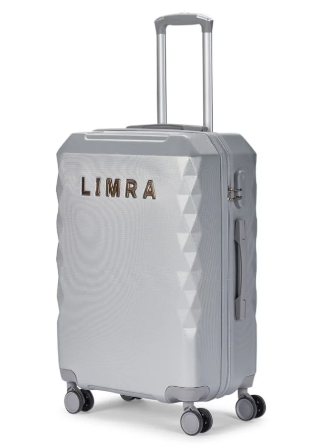 Limra Cabin Carry Check-In Luggage Trolley Size 20 inch Silver