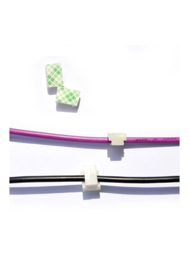 Alyashmac 40-Piece Car Cable Tie Self Adhesive Clips Set - Image 4