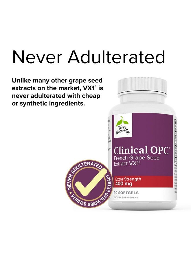 Terry Naturally Clinical OPC Extra Strength - 90 Softgels - French Grape Seed Extract Supplement - Supports Immune Health, Antioxidant - Non-GMO, Gluten Free - 90 Servings - Image 5