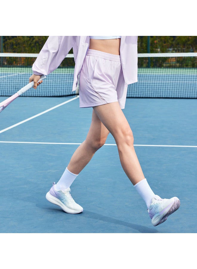 إكستيب 【مضاد للبكتيريا سريع الجفاف】 شورتات رياضية للنساء، بنسج جديد صيفي، شورتات ركض خفيفة الوزن تسمح بتبادل الهواء وطرد الرطوبة - Image 3