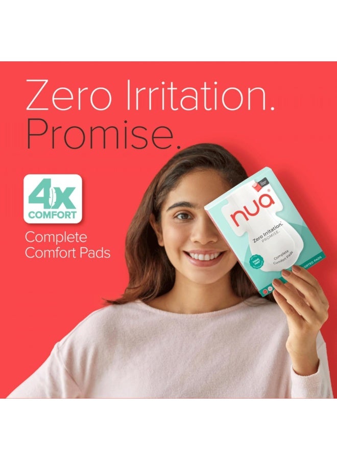 Nua Cotton Sanitary Pads for Women, Toxic-Free & Rash-Free, Unscented, Leakproof – Complete Comfort XL Pads (12 Pads) - Image 3