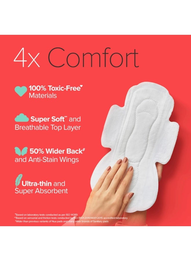 Nua Cotton Sanitary Pads for Women, Toxic-Free & Rash-Free, Unscented, Leakproof – Complete Comfort XL Pads (12 Pads) - Image 5