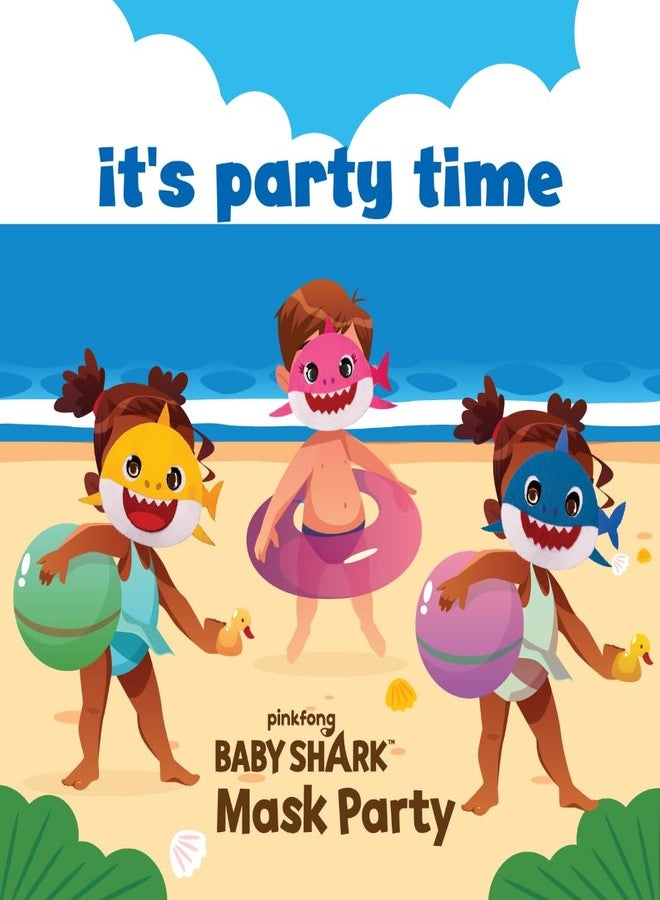 Funskool Handy Crafts Baby Shark Mask Party & Finger Puppets, Birthday Themed Party, Make 2 Soft Masks & 6 Finger Puppets for Boys & Girls, Art and Craft Kit, Ages 5 Years and Above, Multicolour - Image 5