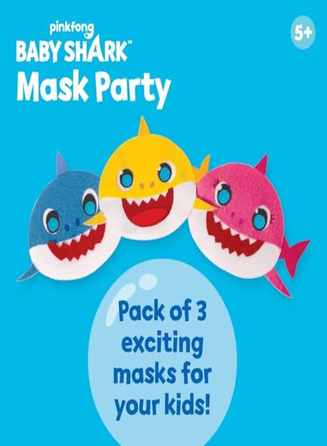 Funskool Handy Crafts Baby Shark Mask Party & Finger Puppets, Birthday Themed Party, Make 2 Soft Masks & 6 Finger Puppets for Boys & Girls, Art and Craft Kit, Ages 5 Years and Above, Multicolour - Image 4