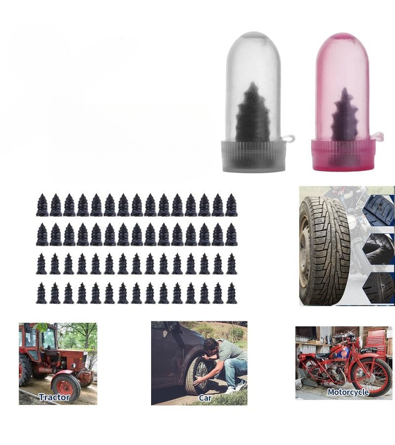 Tire Screw Repair Kit Spiral Tire Repair Studs Rubber Stud Set Self Tapping Puncture Repair Tool for Car Motorcycle Truck Tractor - Image 1