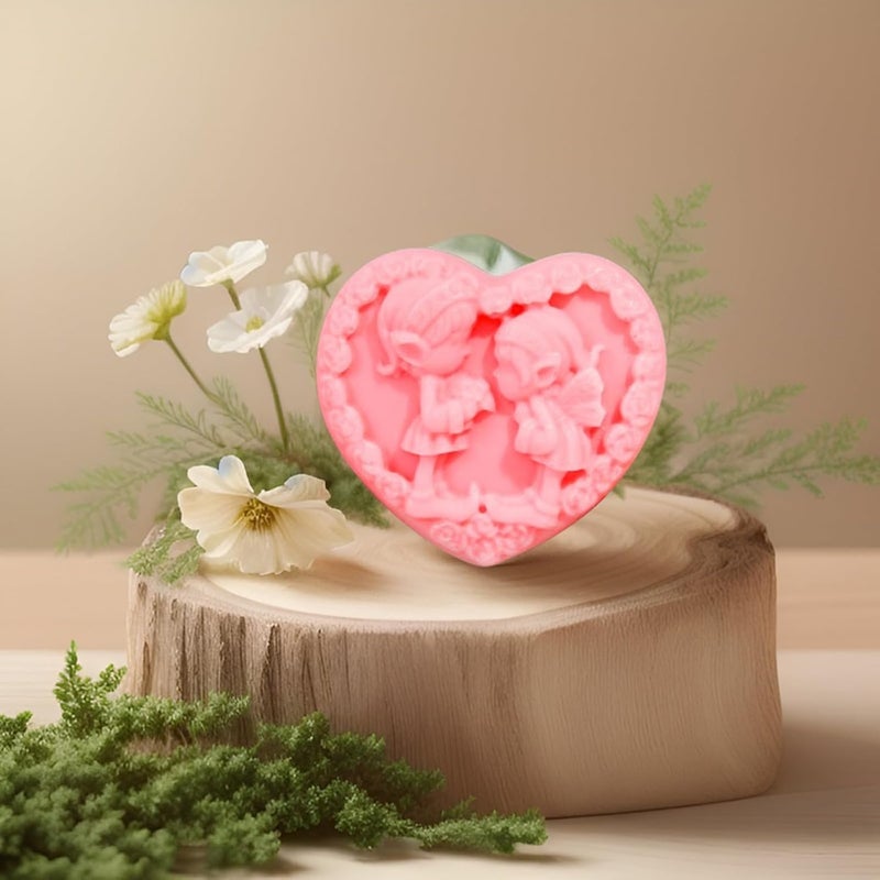 T-shin Tshin AngelShaped Botanical SoapAdorable Handmade MultiUse Fragrant Spa Soap Bar for BathFace HandsGentle SkinFriendly Gift for Weddings Baby ShowersFun DecorativeSuper Cute for Display - Image 3