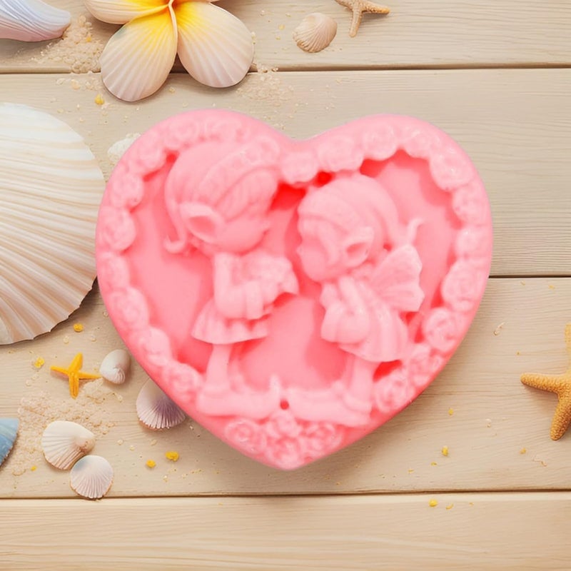 T-shin Tshin AngelShaped Botanical SoapAdorable Handmade MultiUse Fragrant Spa Soap Bar for BathFace HandsGentle SkinFriendly Gift for Weddings Baby ShowersFun DecorativeSuper Cute for Display - Image 4