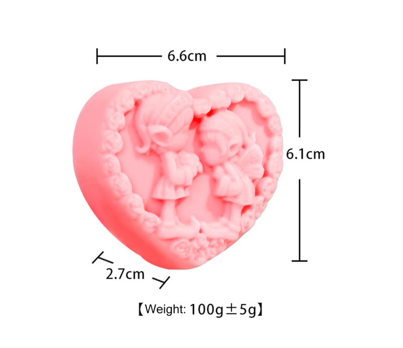 T-shin Tshin AngelShaped Botanical SoapAdorable Handmade MultiUse Fragrant Spa Soap Bar for BathFace HandsGentle SkinFriendly Gift for Weddings Baby ShowersFun DecorativeSuper Cute for Display - Image 2