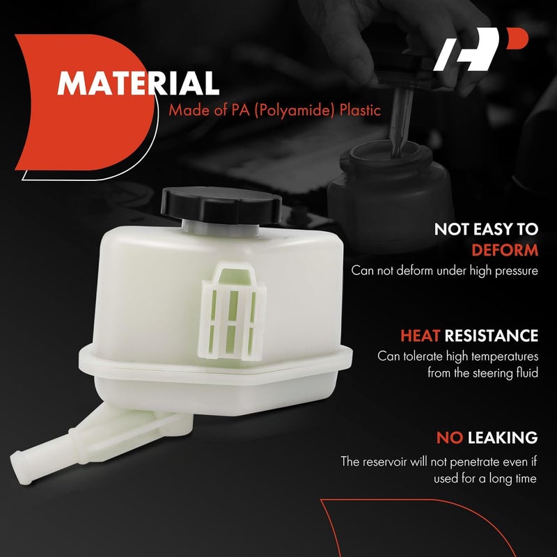 A-Premium Power Steering Reservoir Tank with Cap - Image 2