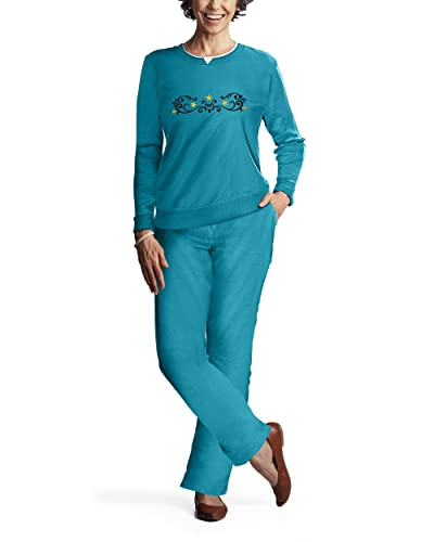 Pembrook Womens Sweat Suits Two-Piece - Ladies Sweatsuits Sets | Embroidered Fleece Sets for Women 2 Piece | Sweat Outfits for Older Women - Image 1