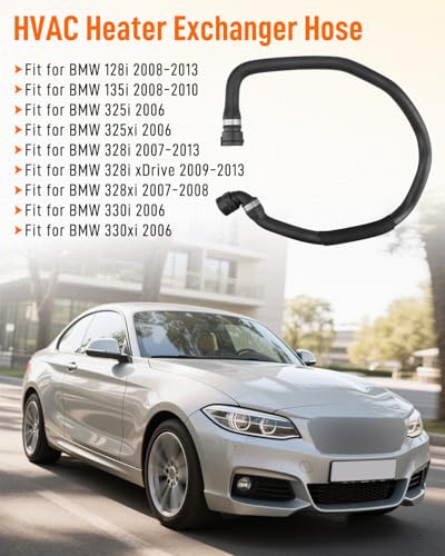 Quaneguzy HVAC Heater Exchanger Hose Fit for BMW 128i 135i 325i 325xi 328i 328xi 330i 330xi 30L L6 Replace 64216960026 64219178427 - Image 3