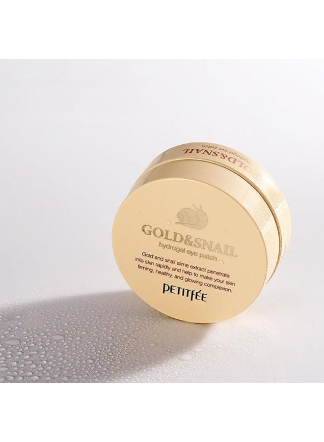 Petitfee Petitfée Gold and Snail Hydrogel Eye Patch to Reduce Dark Circles 60units - Image 2