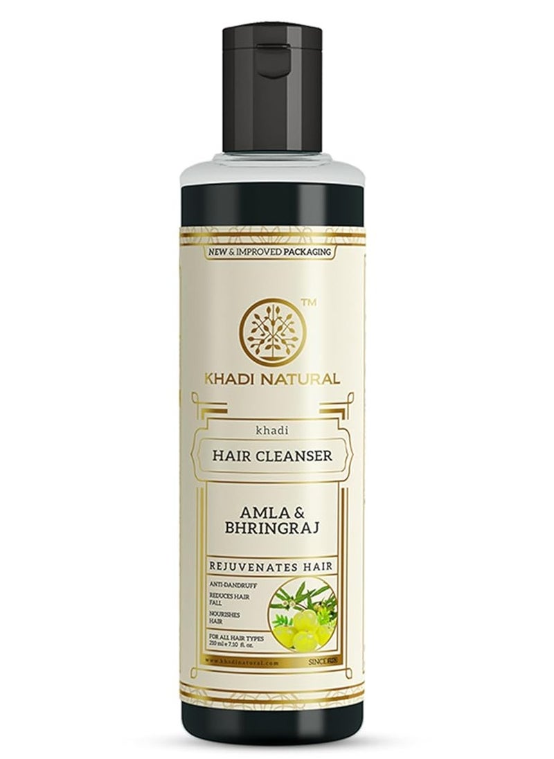 Khadi Natural Khadi Natural Amla  Bhringraj Shampoo Cleanser for Controlling Dandruff  Hair fall  - Image 4