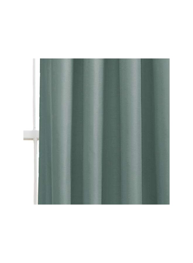 The Bros White/Gray Prima Window Curtains Panel Set for Living, Dining Room, Bedroom (Pair), 54 x 84-inch, 54" W x 84" L, Blue & Chocolate - Image 3