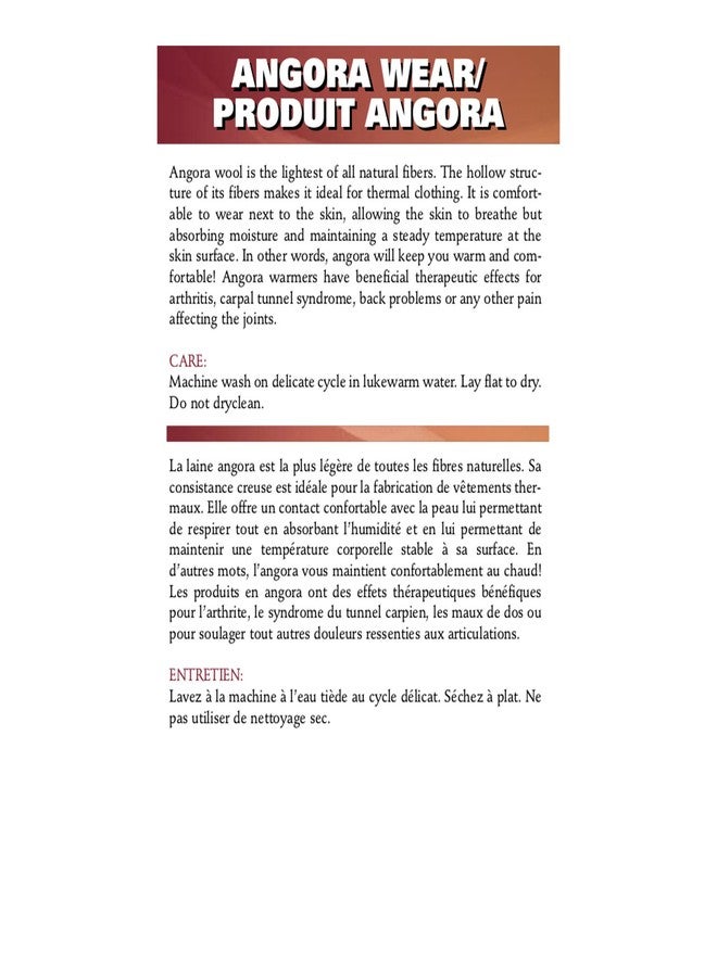 OTC Back Warmer Angora Arthritis Relief, White, Medium - Image 4