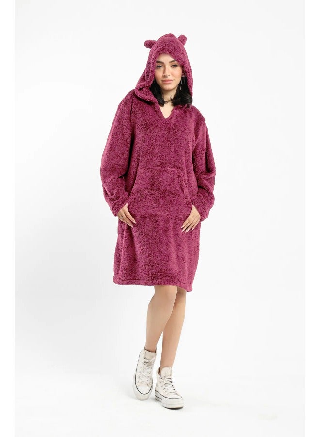 OR HOODED DRESS - KANGAROO POCKET - Image 2